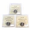 Image 2 : 10-cent 2006 RCM Logo, 2007 Straight 7 & 2009 ICCS Certified MS-67. 3pcs