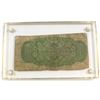 Image 2 : 1870 Dominion of Canada 25c Shinplaster Note in Acrylic Slab Holder.