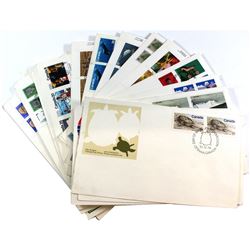 Stamps; Canada Post First Day Issue Stamp Collection. You will receive 36 Different Stamp Designs. T