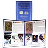 Image 1 : 1999 Wayne Gretzky 22K Gold Rookie and Career Cards in Official Presentation Folder.
