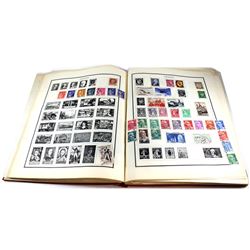 Estate Lot of Modern Postage Stamps in Album. Contains Stamps from around the World. Many Loose Stam