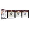 Image 1 : 1971, 1973, 1974 Canada Silver Dollar Collection in First Commemorative Holders. 3pcs.