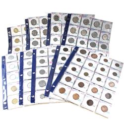 Estate Lot of 1893-1993 Italian Republic Coinage of Various Denominations in Plastic Pages. 176pcs