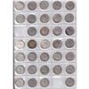 Image 3 : Estate Lot of Canada Silver 10-cents dated 1915 to 1968 in Uni-Safe Folder. 89 pcs