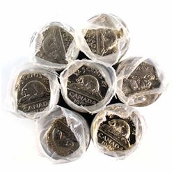 1992-1999 Canada 5-cent Original Rolls of 40pcs. You will receive one of each date from 1992-1999 (m