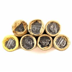 1963-1970 Canada 5-cent Original rolls of 40pcs. You will receive one of each date from 1963-1970 (m