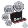 Image 1 : 2017 Canada Maple Leaf Tribute Fine Silver 4-coin Fractional Set (Tax Exempt). Please note outer sle