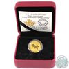 Image 1 : 2015 Canada $10 Maple Leaves 1990 Effigy 1/4oz. Pure Gold Coin (Tax Exempt). Please note outer sleev