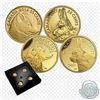 Image 1 : 2016/2017 Canada 25-cent Predator vs. Prey Fine Gold 4-coin Set in RCM Issue Display (Tax Exempt). Y