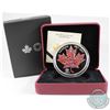 Image 1 : 2017 $50 Canadian Icons 5oz. Pure Silver Coloured Coin (Tax Exempt). Capsule contains light scratche