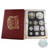 Image 1 : India Mint Issue: 1974 Republic of India 10-coin Proof Set with Medallion. Comes with all original M