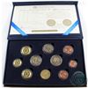 Image 1 : Malta Issue: Brilliant Uncirculated 9-coin Euro Set with Byzantine Period Replica Coin Issued by the