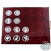 Image 1 : Estate Lot 1982-1991 Canada Proof Silver Dollar Collection in Display Tray. You will receive each of