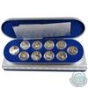 Image 1 : 1990-1994 Canada Aviation One in Deluxe Display Case (coin capsules are lightly scratched, some coin
