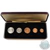 Image 1 : Mint Issue: 1968/1971 Great Britain First Issue of Specimen Decimal Coins 5-coin Set in Original Bur