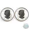 Image 2 : RCM Issue: 2016 V Tank & 2016 Grizzly Privy Canada $5 1oz .9999 Fine Silver Maple Leafs. 2pcs (TAX E