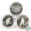 Image 1 : 2011 Canada $10 Peregrine Falcon, 2013 $20 The Beaver & 2014 $5 Bank Notes: Lion on the Mountain Fin