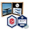 Image 1 : 2006 Canada $5 Snowbirds Coin and Stamp Set & 2010 Canada $10 Blue Whale Sterling Silver Coin and St