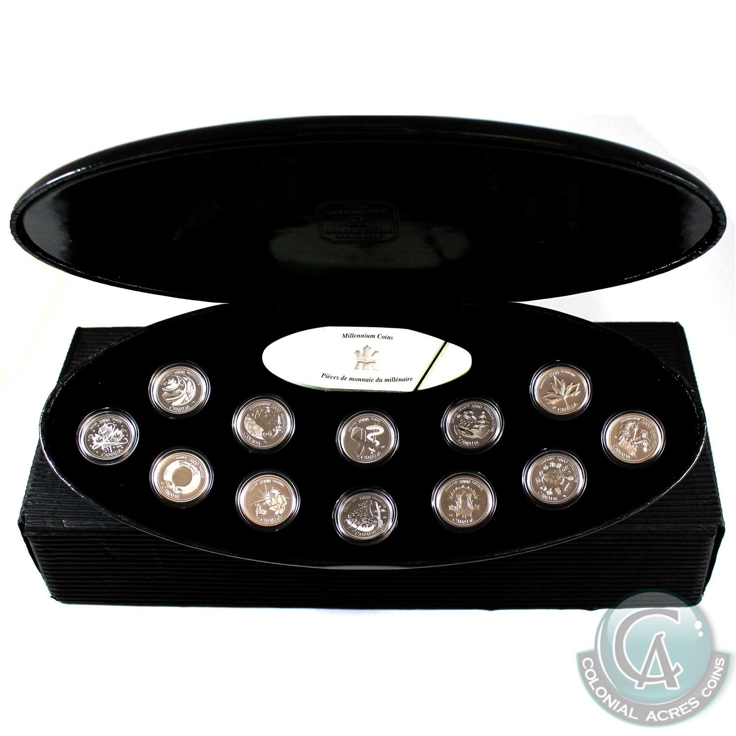 2000 Canada Millennium Proof 12coin Sterling Silver 25cent Set. Comes in original Mint packaging 2000 Canada Millennium Proof 12coin Sterling Silver 25cent Set. Comes in original Mint packaging