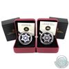 Image 1 : 2010 Canada $20 Tanzanite Crystal Snowflake & Blue Crystal Snowflake Fine Silver Coins. 2pcs (TAX Ex