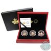 Image 1 : 2015 Canada $5 Cornelius Krieghoff 200th Anniversary 3-coin Fine Silver Set (coins are toned, capsul