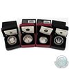 Image 1 : 4x 2012 Canada $20 Diamond Jubilee Fine Silver Coins - Royal Cypher, The Queen in Canada with the RC