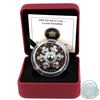 Image 1 : 2009 Canada Blue Version $20 Crystal Snowflake Fine Silver Coin Encapsulated in Red RCM Display Box 