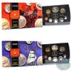 Image 1 : 1998 Canada RCMP & 1999 Voyage of Juan Perez Proof Double Dollar Sets (some coins are toned & 1999 s