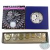 Image 1 : Paris Mint Issue: 1964 7-coin Mint Set & 2013 10 Euro 850th Anniversary of Notre-Dame Cathedral .900