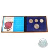 Image 1 : Austrian Mint Issue: 1965 Austria Vienna University 600th Anniversary 4-coin Silver Proof Set in Lea
