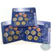 Image 1 : World Mint Issue: Lot of 3x First Official Issue of the Euro Coins 8-coin Sets from Luxemburg, Italy