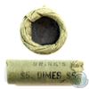 Image 1 : 1967 Canada 10-cent Original Roll of 50pcs (End coins toned, tear on one end & writing)