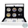 Image 1 : 2016 Canada $20 Landscape Illusion 5-Coin Set & Deluxe Case (missing outer sleeve & coins are toned)