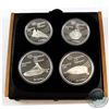 Image 1 : 1976 Montreal Olympics 4-Coin Silver Set with Original Display Box and Certificate of Authenticity