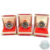 Image 1 : 1998-2000 $15 Lunar Silver/Gold Coin: 1998 Tiger, 1999 Rabbit & 2000 Dragon. Coins come encapsulated
