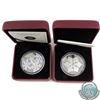 Image 1 : 2012 Canada $20 Holiday Snowflake with Crystal & 2012 Canada $20 Holiday Snowstorm Fine Silver Coins