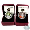 Image 1 : 2013 Canada $20 Canadian Maple Canopy - Spring & Autumn Fine Silver Coins (missing outer sleeves & A
