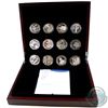Image 1 : RCM Issue: 2012 Official Diamond Jubilee International Silver 12-Coin Collection in Deluxe Presentat