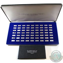 The Official Classic Car Miniature Sterling Silver Ingot Collection by The Franklin Mint. This set c