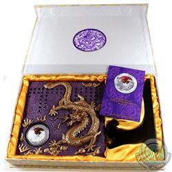 2009 Niue $2 60th Anniv. Of the People's Republic of China 1oz Fine Silver Proof Coin (Tax Exempt). 