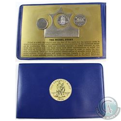 Sherritt Mint 'The Nickel Story' Set. Includes a Blank, Nickel Strip, Sherritt Mint Coin, and 1971 5
