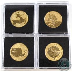2012-2014 Canada $20 for $20 Gold Plated Fine Silver Coin Collection (Tax Exempt). You will receive 