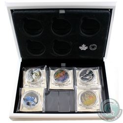 2016 Canada $20 Landscape Illusion 5-Coin Fine Silver Coin Set & Deluxe Case (Tax Exempt).