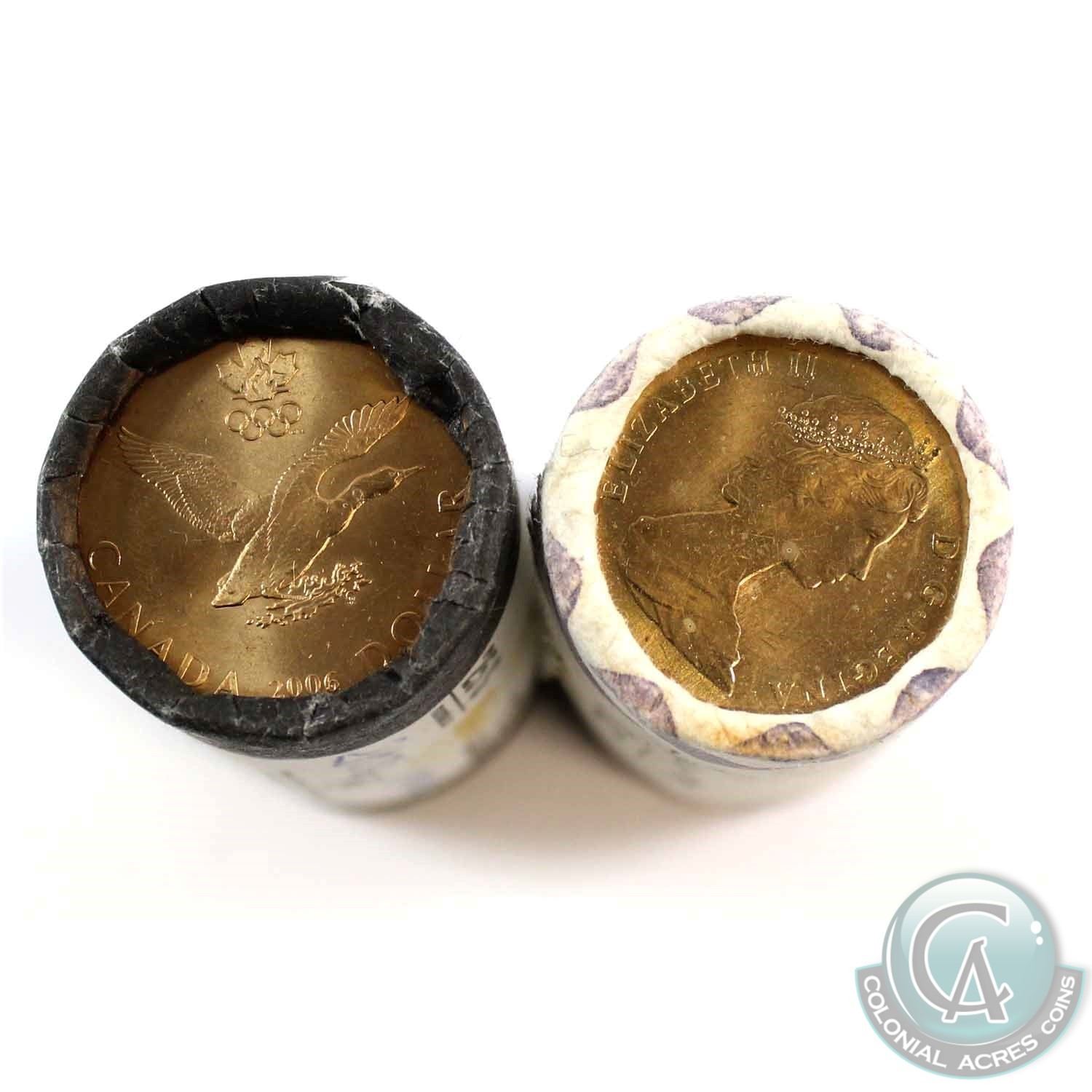1987 Loon & 2006 Lucky Loon Canada Original Wrapped Rolls. Please note ...