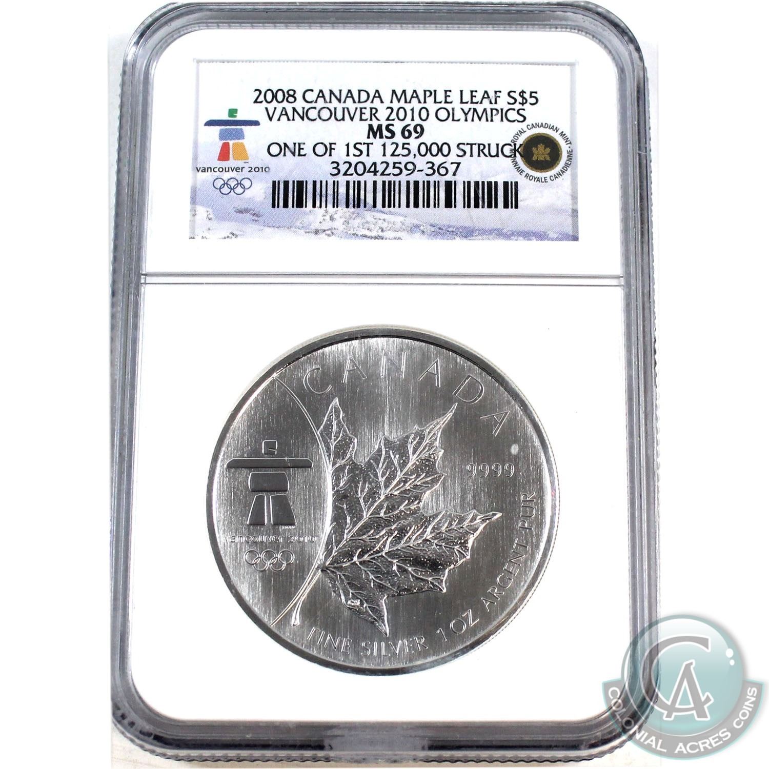 bank scotiabank online draft leaf $5 Vancouver 2010 Olympics Canada Maple 2008 NGC bank scotiabank online draft leaf $5 Vancouver 2010 Olympics Canada Maple 2008 NGC