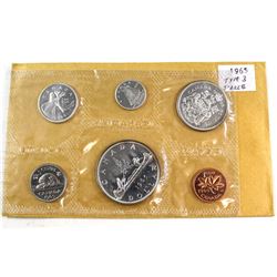 Scarce! 1965 Canada Type 3 Proof Like set; Contains the Variety 3, Large Beads Blunt 5 1-cent.
