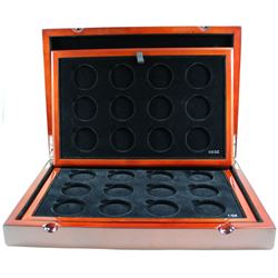 RCM Issue: EMPTY Royal Canadian Mint Collector Display Case with 2 trays. Stunning solid wood case i