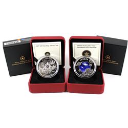 2007 Canada $20 International Polar Year & 2009 $30 International Year of Astronomy Sterling Silver 
