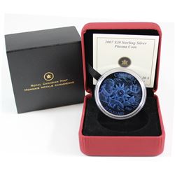 2007 Canada $20 International Polar Year Sterling Silver Plasma Coin (two spots near 'Canada' on the