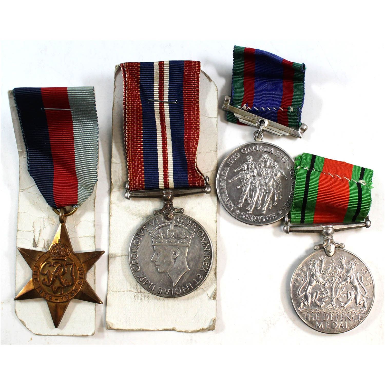 4x 1939 1945 War Medals You Will Receive 1939 1945 King George VI War 